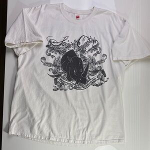 Double Sided Spearmint Rhino Gentlemen’s Club Sin City White Graphic T-Shirt